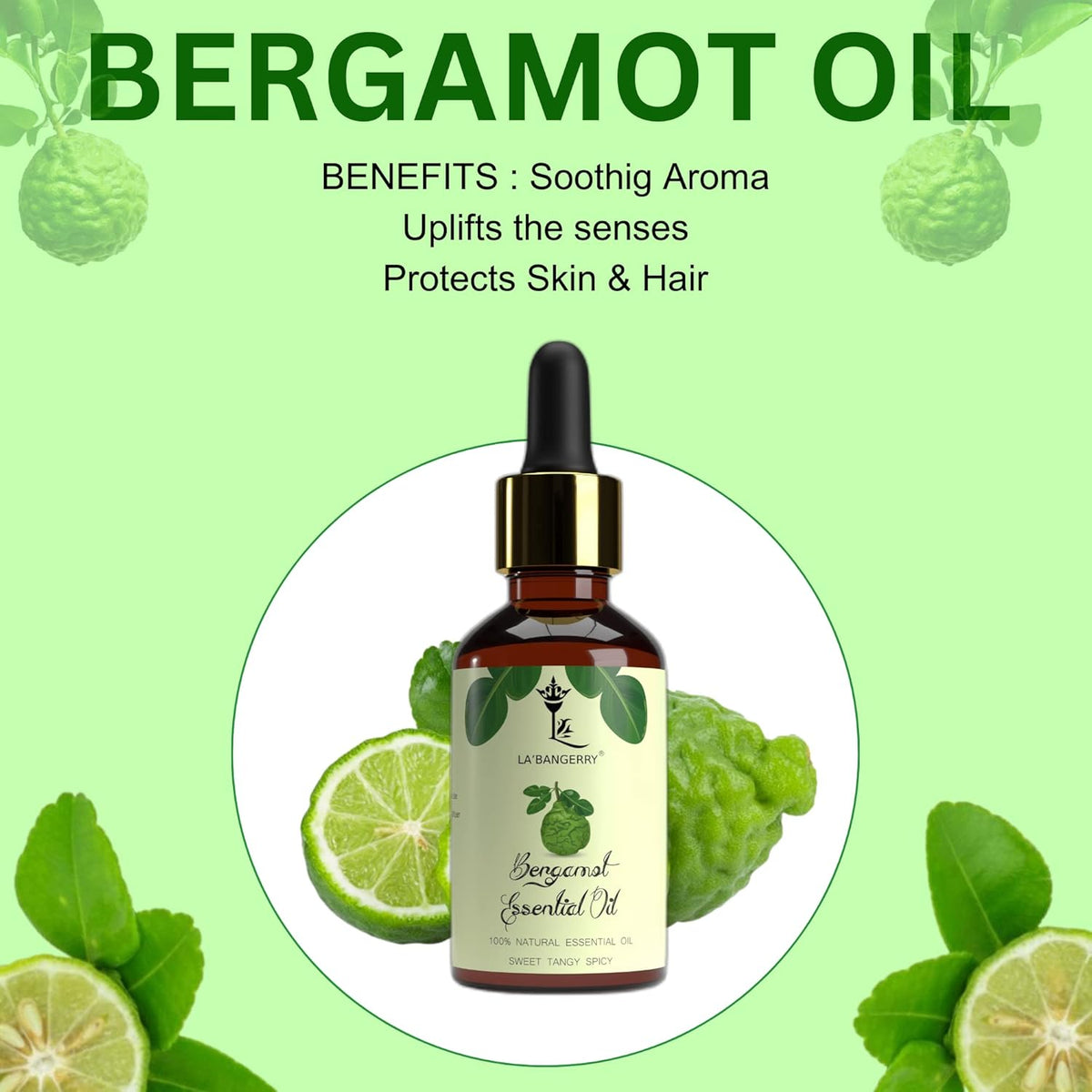 Bergamot Essential Oil for Skin and Hair 