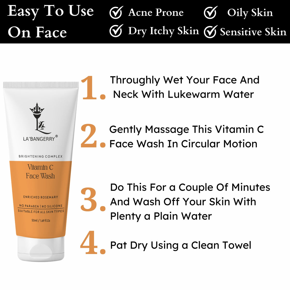easy to use on face