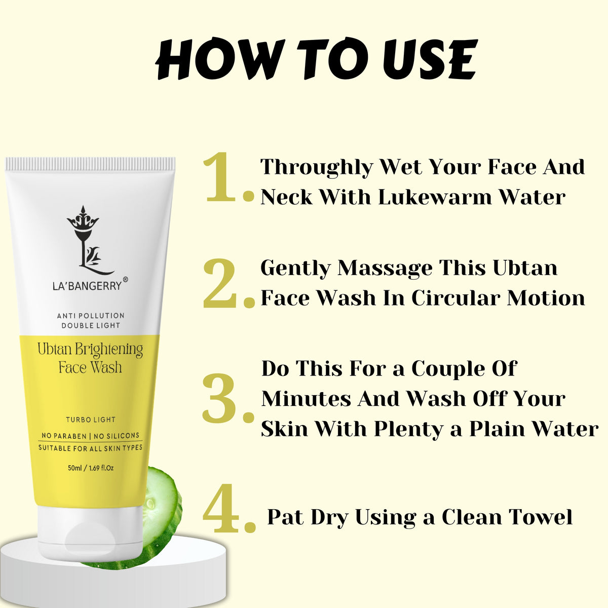 How to use ubtan brightening face wash