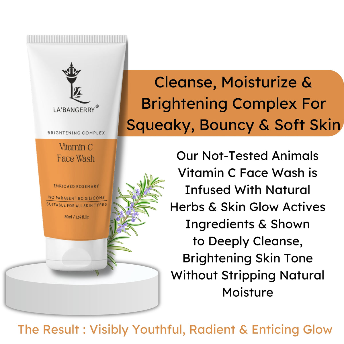 VitamiC face wash for glowing skin