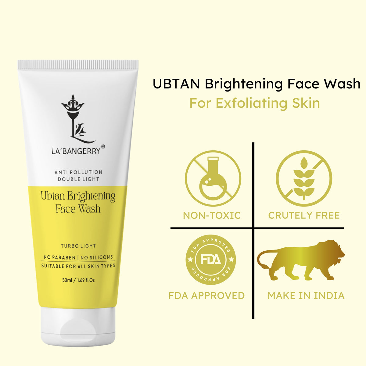 ubtan brightening face wash