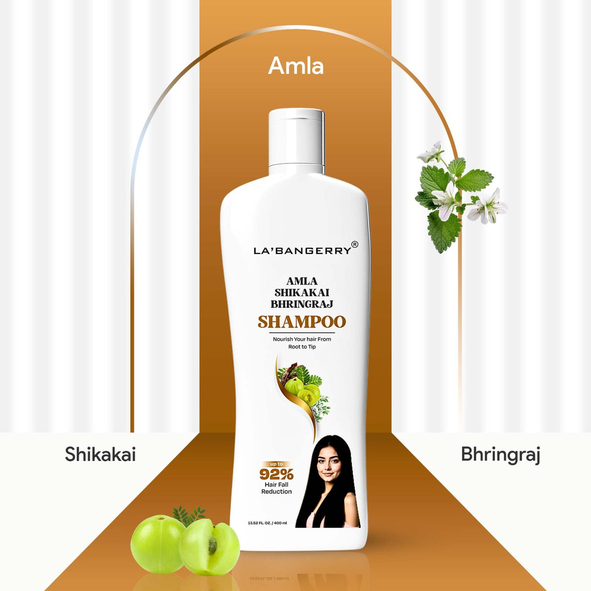 La'Bangerry Amla Shikakai Bhringraj shampoo 
