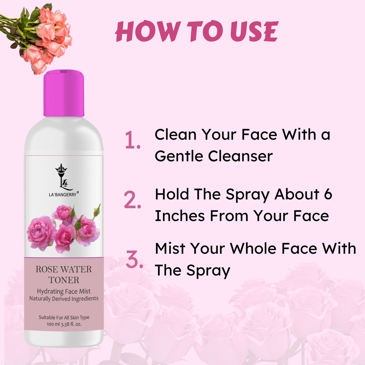 How to use Rose water