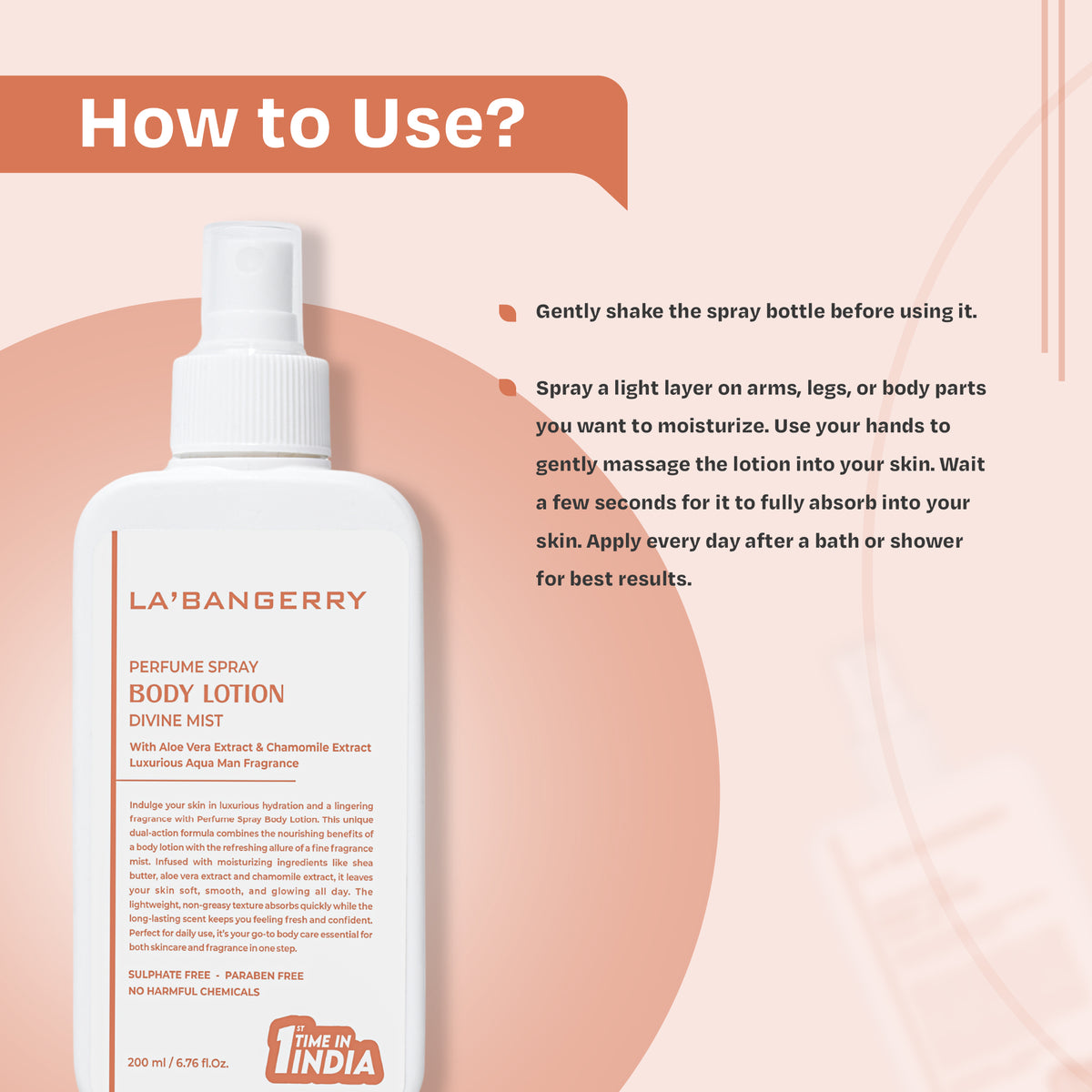 How to Use Perfume Spray Body Lotion