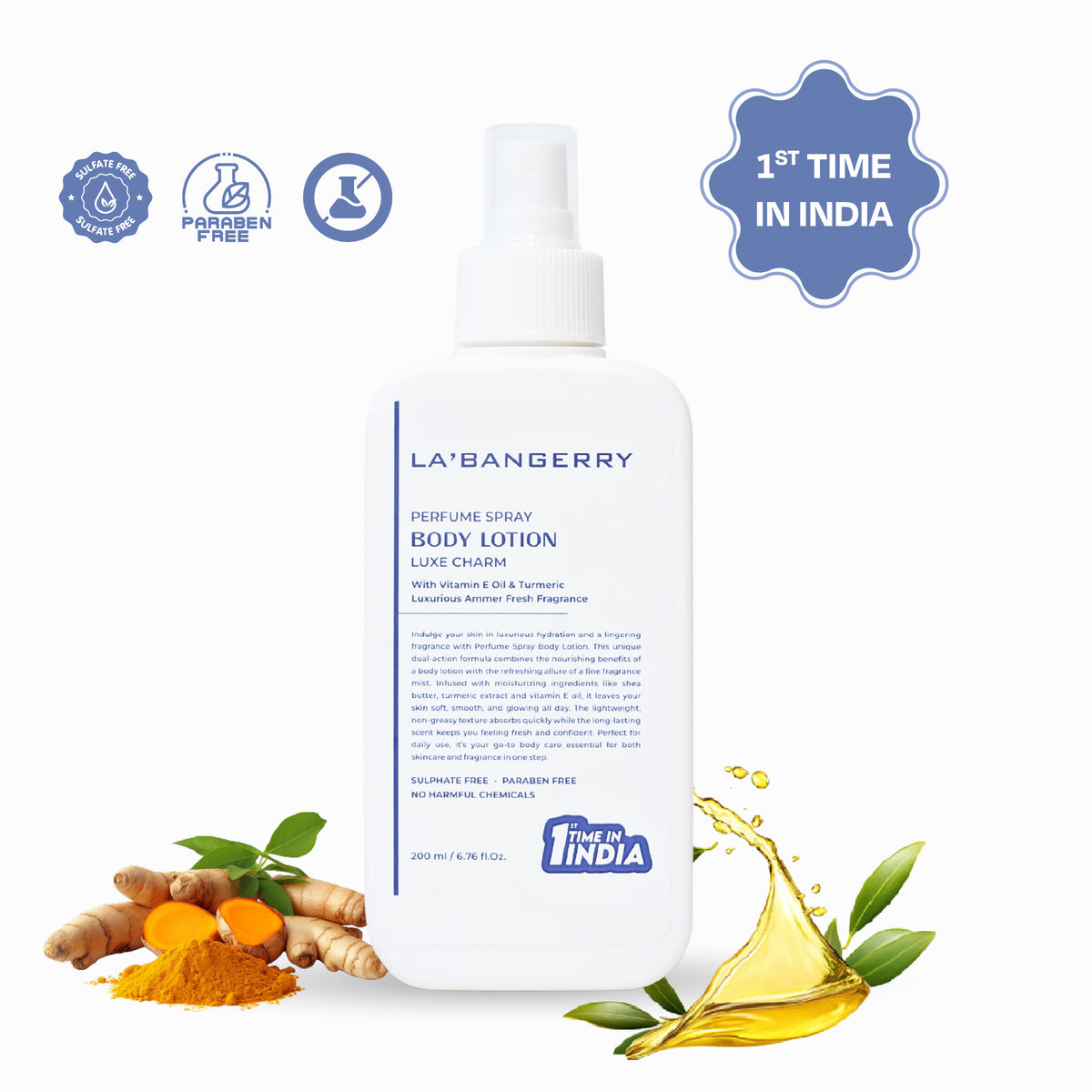 Ingredients of Spray Body Lotion